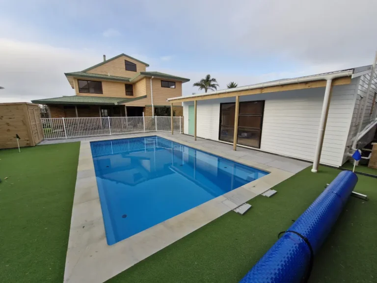 Poolside decking